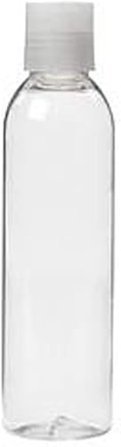 Miniatura 5 de Grand Parfums Botellas dispensadoras transparentes de 6 onzas con tapas de disco abatibles naturales, botella vacía de plástico de 6.1 fl oz para