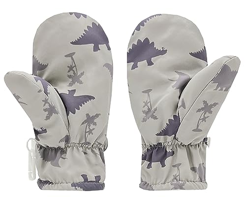 Slivery Color Toddler Gloves Kids Mittens Winter Warm Lined Fleece Gloves Waterproof Baby Boys Girls