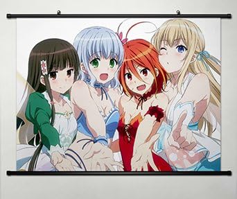 Amagi Brilliant Park Wall Scroll Poster Fabric Painting For Anime Sylphy & Kobori & Muse & Salama 035