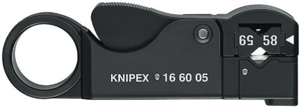 Outil à main KNIPEX 166005SB pour dénuder les fils électriques sans effort et sans bavure