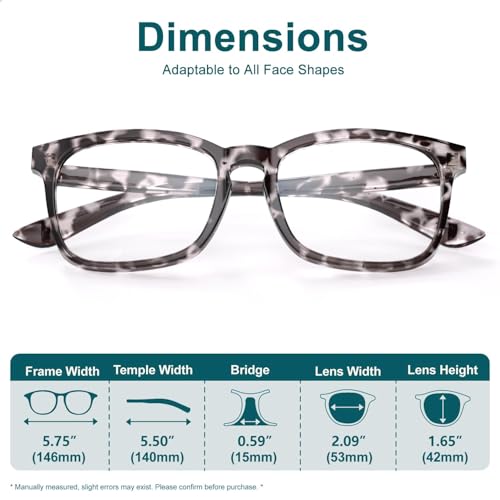 Image of Blue Light Glasses for Women Men Square Computer Glasses Anti Glare UV Blocking Vita