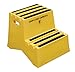 Vestil VST-2-Y Polyethylene Step Stool, 2 Step, Yellow