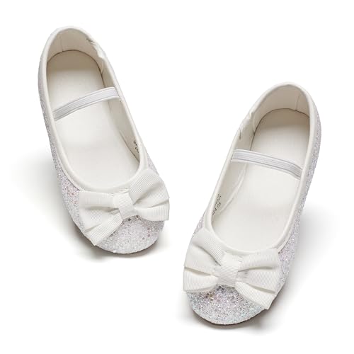 Image of GINFIVE Toddler Girls Dress Shoes Little Girls Mary Janes Ballerina Flats Shoes Toddler