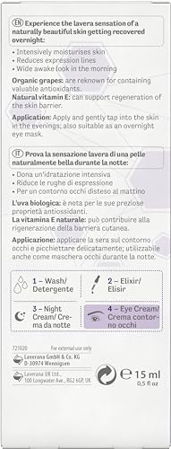 lavera Re-Energizing Sleeping Eye Cream - reduces expression lines - natural cell renewal - moisturising - vegan - natural cosmetics - 15 ml - Image 6