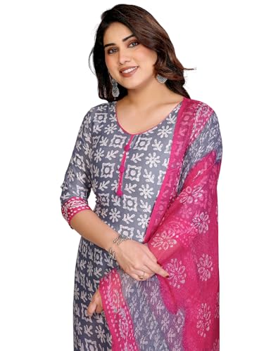 Image of Yashika Unstiched Crepe dress materials | Crepe Salwar Suit for women with dupatta | suit material for women unstitched