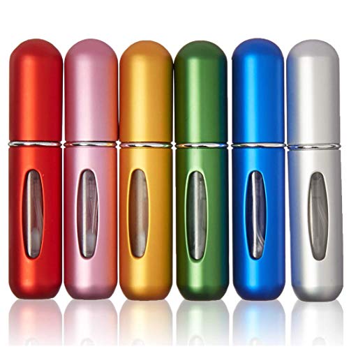 Joyfeel's Store Botella de Perfume de Viaje Botellas de Perfume Recargables de 5 ml Botellas de Atomizador Atomizador Portátil Para Viajes Aéreos