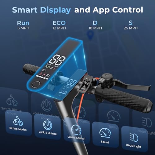 Image of Electric Scooters - Electric Scooter Adults, 1200W /1000W /500W Motor, 28 /25 /21 /18 MPH Top Speed, 10'' /8.5'' Tires, 28 /25 /23 /21Miles, APP Control E Scooter for Teens