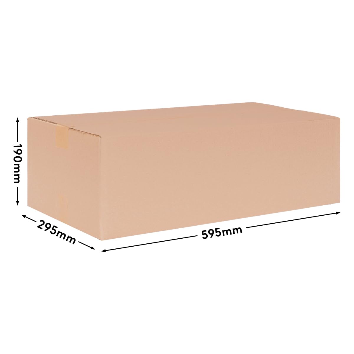 verpacking Kartony klapowe 590 x 290 x 180 mm KK 123 Brązowe [Rozmiar i ilość do wyboru] jednowarstwowe duże kartony 25 szt.