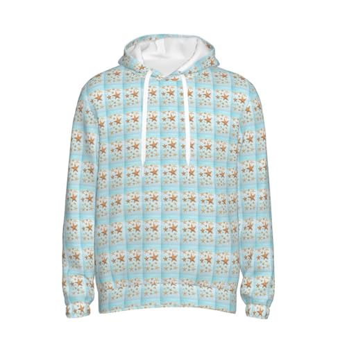 Sweat à capuche maritime imprimé 3D unisexe coupe ample confortable