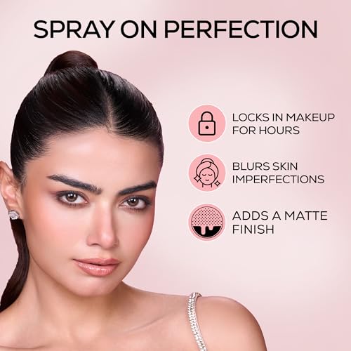 Image of RENEE Bollywood Filter Blurring Setting Spray for Face Makeup, Matte Finish & Pore Blur Effect with Niacinamide & Hyaluronic Acid, Long Lasting Makeup Fixer & Shine Control, Fine Mist 100ml