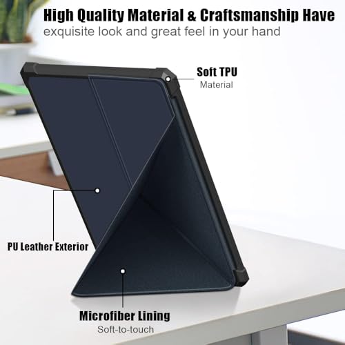 Image of ProElite Cover Case for Amazon Kindle Paperwhite 7 inch 12th Gen 2024, Smart Transformer Style Flip case Cover for Kindle Paperwhite 7 inch 12th Gen 2024, Navy