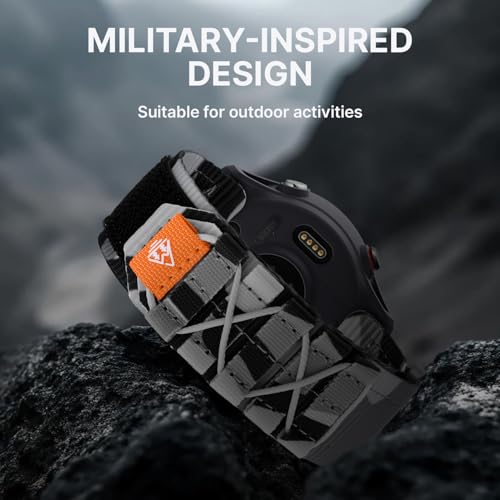 Image of Bandletic Compatible with Garmin Forerunner 570 47mm Bands, 22mm Quick Release Soft Sport Nylon Strap for Forerunner 255 /265 /Venu 2 /3 /4 45mm /Vivoactive 4 /Galaxy Watch 3 45mm /PACE 3 /4 /APEX 4 42mm