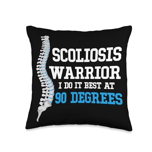 Scoliosis Awareness Brace & Throw Pillow 16x16 Multicolor