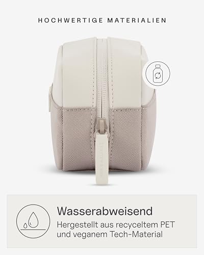 Kapten & Son Bergen Accessory Case Muted Clay 1L | Kosmetiktasche Klein Damen & Herren Rosa | Ideal als Reise- & Kabeltasche Organizer | Federmäppchen, Etui & Schminktasche