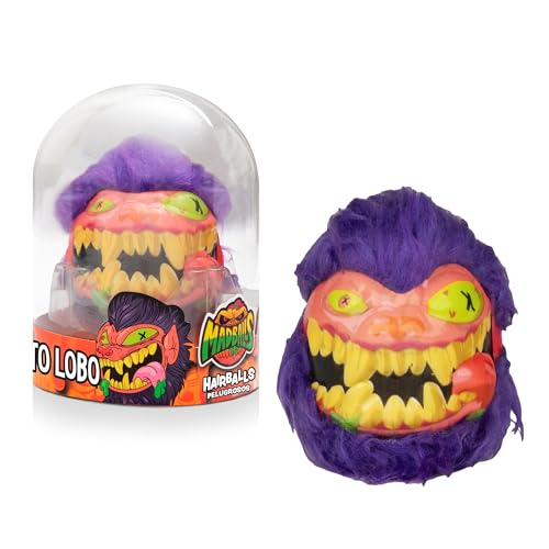 Bizak Madballs 64432950-1 Monsterbälle mit Haar und Squishme-Textur, Wolfsattel, 6 Designs zum Sammeln, ab 4 Jahren