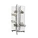 Only Garment Racks #1946B(1) + #1900B(4) + #1904B(12) Black 4-Way Grid Tower Display