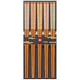 若狭塗 箸 滑り止め加工 22.5cm 5膳 セット 来客用 竹製 スス竹 シルキー 日本製 265007
