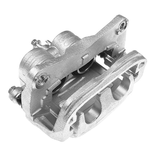 Image of Detroit Axle - Front Right Brake Caliper for Subaru Outback Forester Legacy Impreza Baja 9-2X WRX XV Crosstrek Passenger Side Brake Caliper with Bracket Replacement