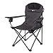 Qeedo Johnny Sedia da Campeggio XL (capacità: 150 kg), Sedia Pieghevole - DarkGrey