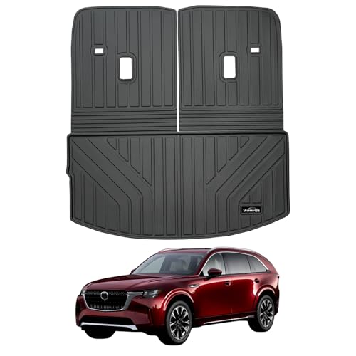 Tapis de Coffre Mazda CX90 Anti Saleté pour Version 6 Places