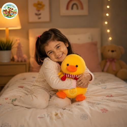 Image of Chi -Chimpu Cutest Missy Duck Plush Toy - Yellow | Huggable /Lovable Soft Toy for Kids /Girls /Babies (25 cm) 0