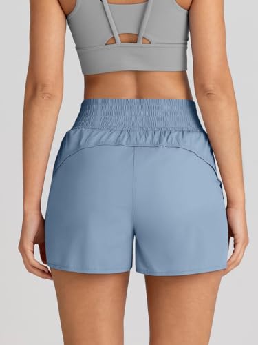 Image of AUTOMET Womens Athletic Shorts High Waisted Running Pants Gym Workout Casual Sport Clothes with Pockets 2026