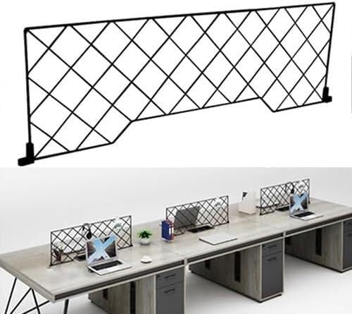Cloison de bureau en fer anti-rouille et écran de confidentialité modulable