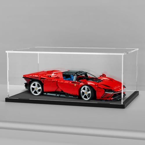 Image of Acrylic Display Case for Collectibles | Dustproof Transparent Showcase Box for Action Figures, Miniatures & Models | Countertop Cube with Protective Film (( 13x7.1x6 inch;33x18x15 cm))