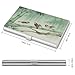 VstaDank Brown Birds on Bamboo Business Card Holder Fashion Aluminum Alloy Flip Cover Credit Card Holder High End Professional Name Cards Case Exquisite Pocket Metal Cards Holder for Work