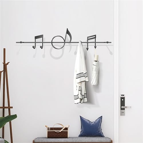 Porte-Manteau Mural sans poinçon à crochets décoratifs de luxe - 5