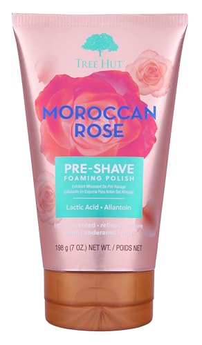 Tree Hut Moroccan Rose Shave Prep Polish | Gently Soothe & Prep Skin for an Even Closer Shave | Exfoliating Shave Essential | 7 fl oz.