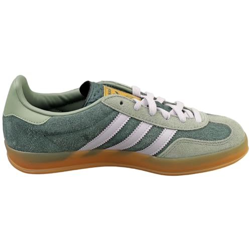Image of adidas Gazelle Indoor Men's Sneaker, Mineral Green /Silver Dawn /Silver Green, Size 9