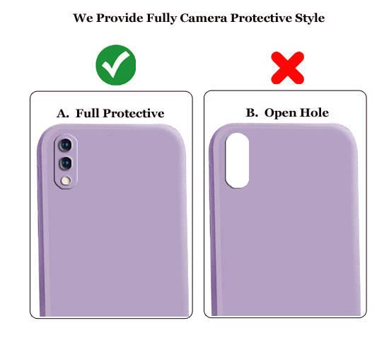 Image of A rtistque Liquid TPU Silicone Matte Shockproof Flexible with Camera Protection Soft Back Cover Case for Samsung Galaxy M10 - Purple