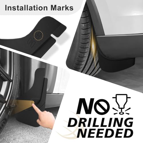Image of BestEvMod Mud Flaps Splash Guards for Tesla 2026+ Model YL No Drilling