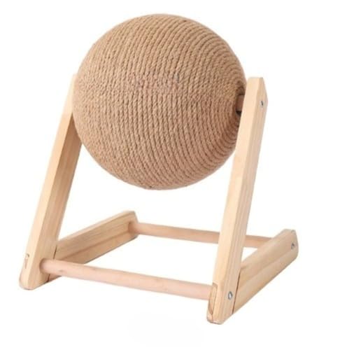 猫爪とぎ 仙人球 サボテン 爪研ぎ 爪みがき 猫おもちゃ つめ磨き器 球形 天然麻ひも ストレス解消 運動不足解消 可愛い 麻縄 (L型,小さい)