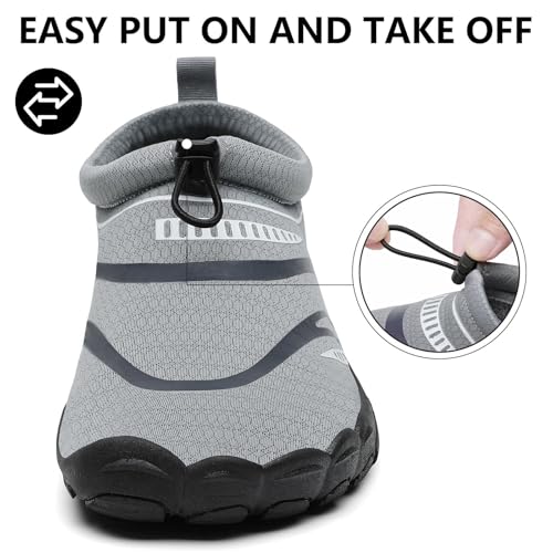 Image of Mishansha Womens Mens Water Swim Shoes Wide Toe Box Barefoot Shoes US Size 5.5-13.5 Women / 3-11.5 Men