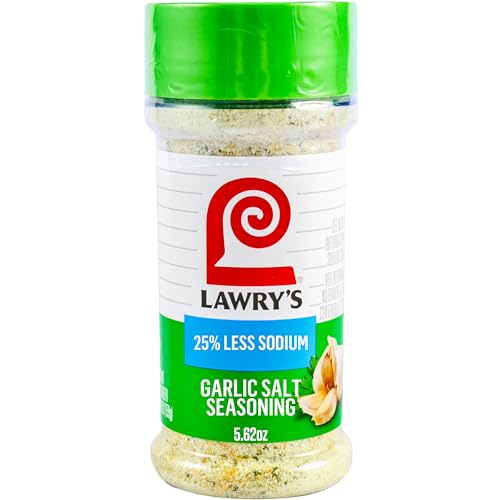 Lawry's 25% Less Sodium Garlic Salt With Parsley, 5.62 oz