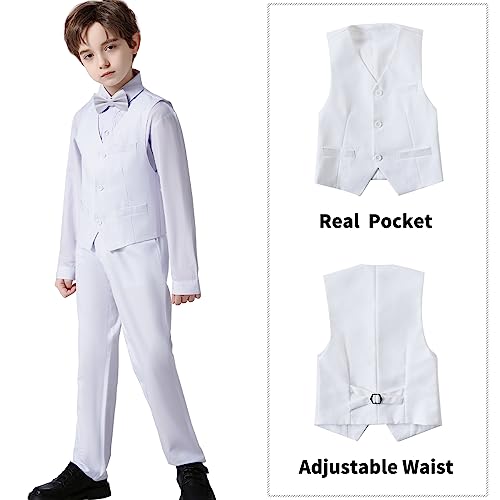 Boys' Suits Formal Tuxedo Slim Fit Boys Suit Set for Wedding Outfit Teen Boy Dress Clothes - Image 4