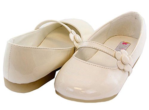 iGirlDress Lovely Patent Leather Mary Jane Party Shoe with Daisy