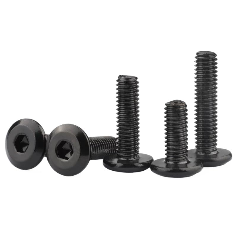 Vis à tête cylindrique M3 contre le jeu des meubles avec boulons en inox 304 noir