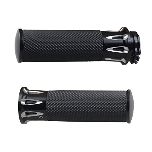 Poignées guidon moto 25mm pour stopper le glissement des mains sur Harley Sportster Dyna