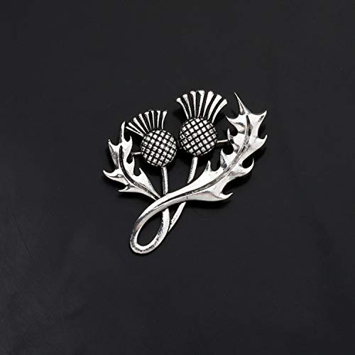 CENWA Double Scottish Thistle Brooch Pin Scottish Brooch3