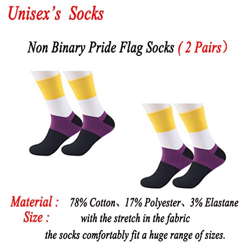 Chaussettes non binaires confortables taille Medium pour la marche pride - 3