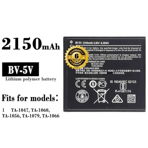 Image of THE BATTERY STORE Original BV-5V Battery for Nokia 1 TA-1047 / TA-1060 / TA-1056 /TA-1079 /TA-1066 / Battery with 6 Month Warranty***(PP234)