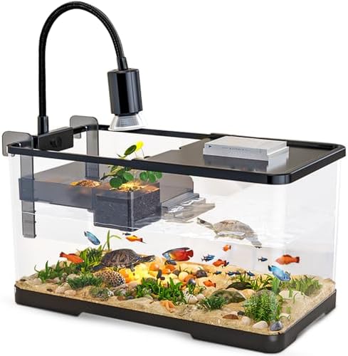 (Tank + Light + Filter + Filter Balls) Turtle Tank Kit, Turtle Ta...