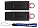 Produktbild Kingston 256GB USB Flash Drive Exodia DataTraveler (Bulk 2 Pack) USB 3.2 Type-A Drives 100MB/s High Speed PenDrives for Computer or Laptop (DTX/256GB) Bundle with (1) Everything But Stromboli Lanyard
