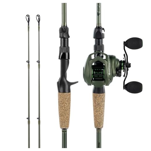 KastKing Spartacus II Baitcasting Fishing Reel Combo,7'6" H,Right Handed Reel