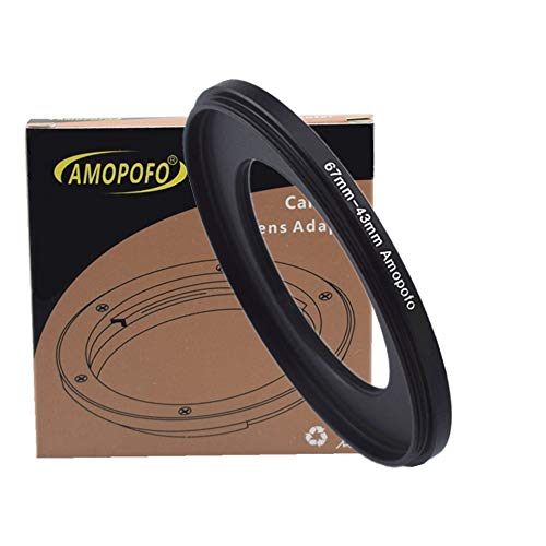 Image of 67mm to 43mm /67mm-43mm Step-Down Ring Filter Adapter for All Brands UV,ND,CPL,Metal Step-Down Ring Adapter