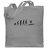 Baumwolltaschen sind der letzte Schrei: Die Stofftasche mit langen Henkeln ist mit 42 x 38 cm eine große Tasche mit viel Platz zum Einkaufen – Witzige Motive runden die Jutetasche aus 100% Baumwolle ab