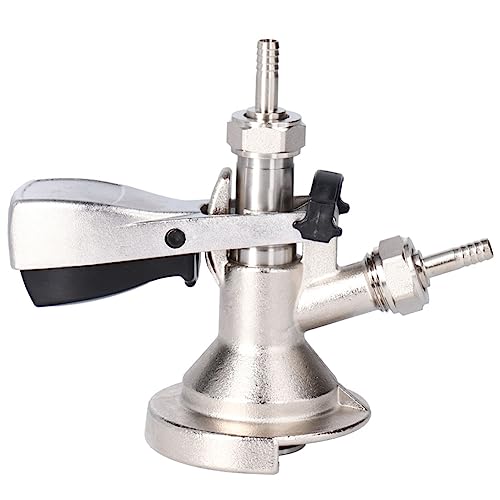 Attacco Fusto Birra Tipo S G5/8 In Ottone E Acciaio Inox – Con Valvola Limitatrice Di Pressione E Maniglia Ergonomica, Per Erogazione Professionale - 5